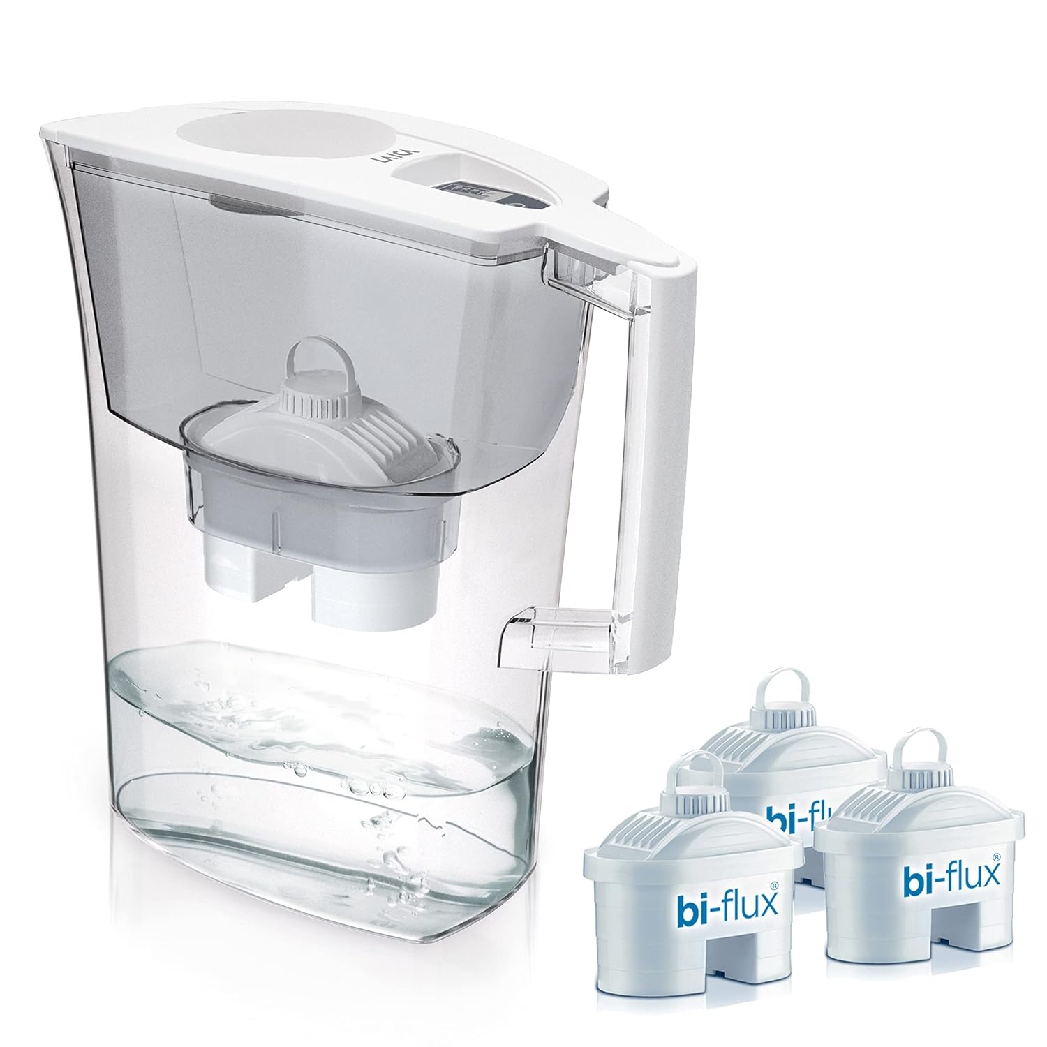 Laica, Prime Line J51CA filterkan met 3 Bi-Flux-filters vermindert kalk en chloor, gefilterd water voor optimale smaak, 3 l