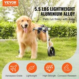 Hondenrolstoel voor Achterpoten (M) - Lichtgewicht Aluminium - 34% Korting!