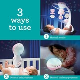 Infantino 3-in-1 Projector Muziekmobiel - Nachtlampje & Projector - Roze