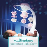 Infantino 3-in-1 Projector Muziekmobiel - Nachtlampje & Projector - Roze