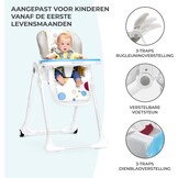 Kinderstoel YUMMY Grijs - Opvouwbaar & Verstelbaar met 33% Korting!
