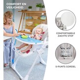 Kinderstoel YUMMY Grijs - Opvouwbaar & Verstelbaar met 33% Korting!