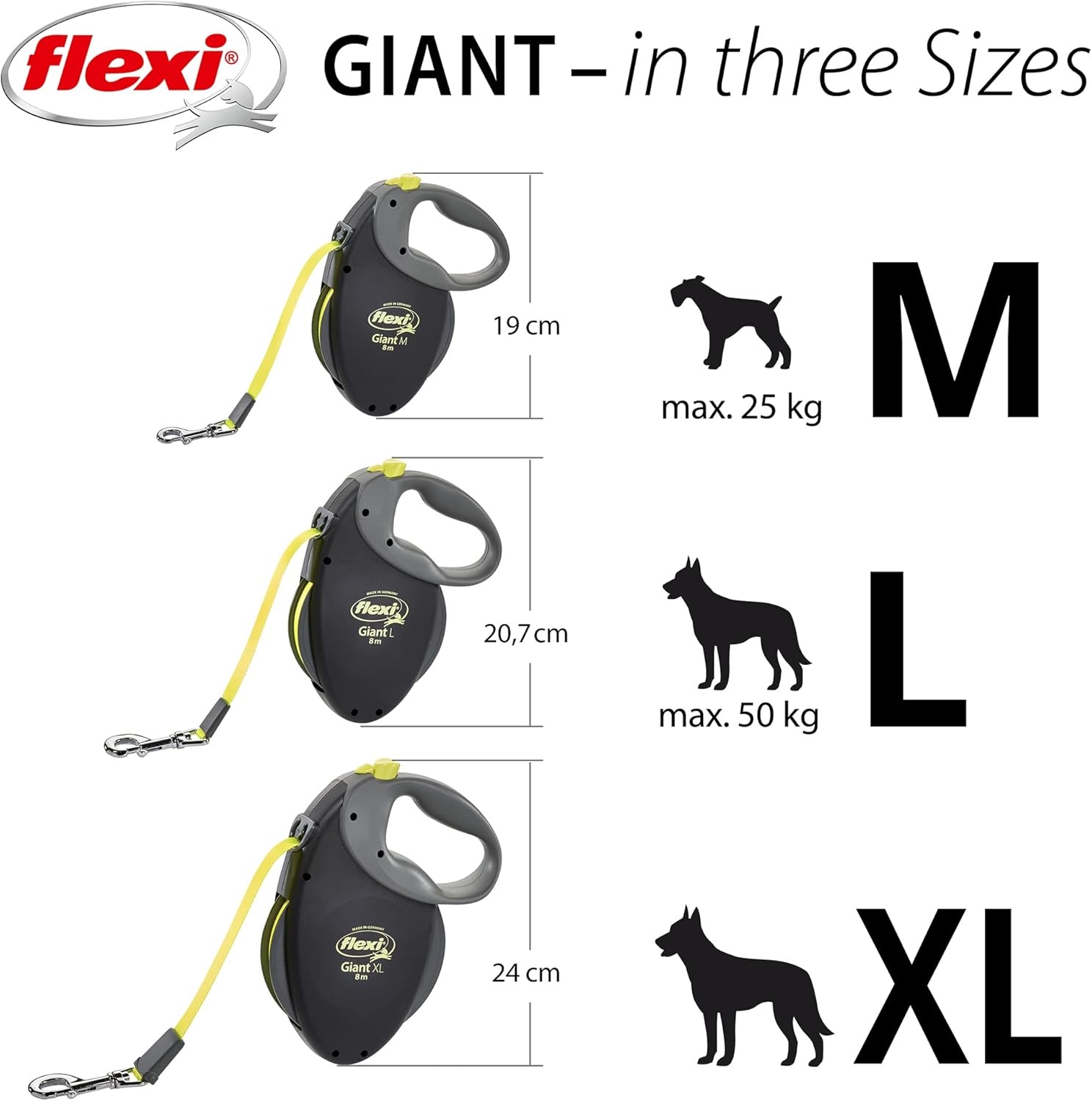 Flexi Giant Professional L Riem 10 M Voor Honden Tot 50 Kg