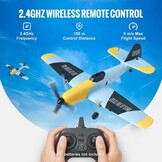 VEVOR RC vliegtuig, 2,4 GHZ 3-kanaals RC vliegtuig met 6-assige gyrostabilisator en 2 batterijen, klaar om te vliegen, BF-109 gevechtsvliegtuig, speelgoed voor volwassenen, kinderen, beginners,