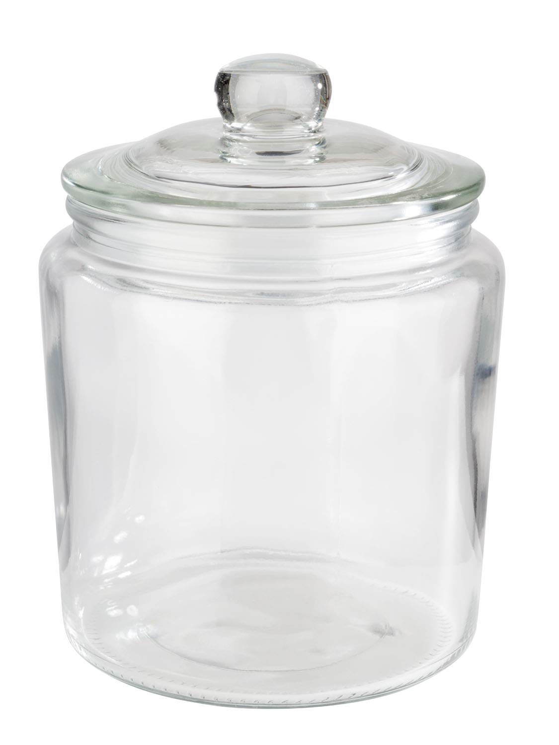 APS Storage Jar "Classic" - High-quality glass container for storage with a capacity of 0.9 liters - Your goods stay fresh thanks to the glass lid with seal, storage container - Maat 0,9 Liter