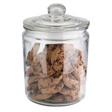 APS Storage Jar "Classic" - High-quality glass container for storage with a capacity of 0.9 liters - Your goods stay fresh thanks to the glass lid with seal, storage container - Maat 0,9 Liter