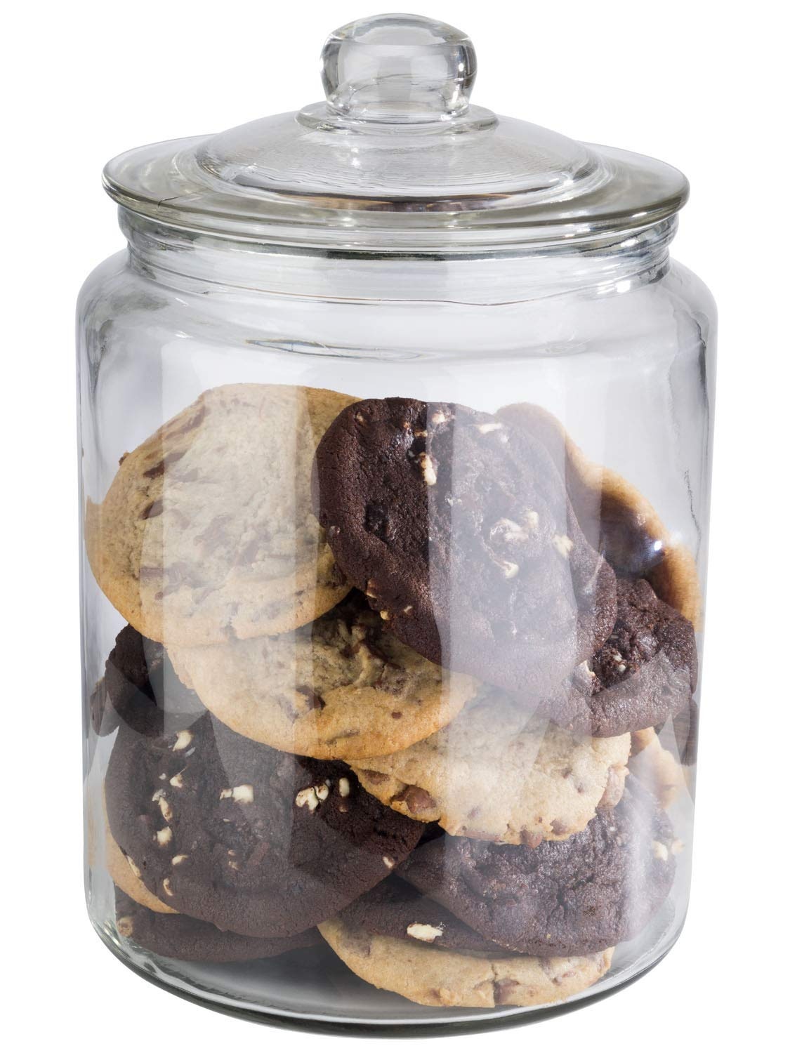 APS Storage Jar "Classic" - High-quality glass container for storage with a capacity of 0.9 liters - Your goods stay fresh thanks to the glass lid with seal, storage container - Maat 0,9 Liter