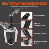 VEVOR Blind Hole Collet Bearing Race and Seal Puller Extractor Kit, Slide Hammer Pilot Insert Inner Internal Bearing Removal Tool Set, 10 Adjustable Collects and Counterstay, 16 PCS