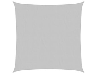 vidaXL Zonnezeil 3,6x3,6 m 100% polyester oxford lichtgrijs