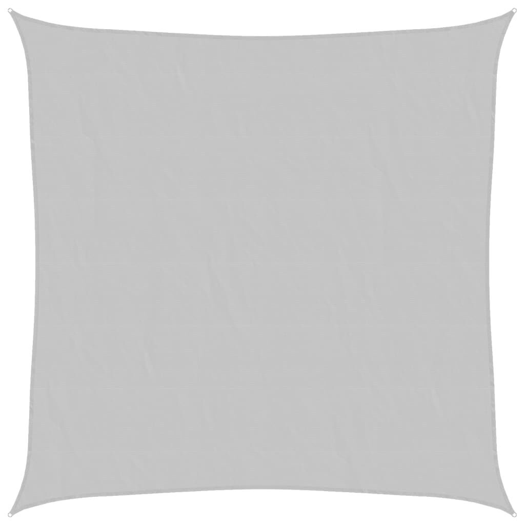 vidaXL Zonnezeil 3,6x3,6 m 100% polyester oxford lichtgrijs