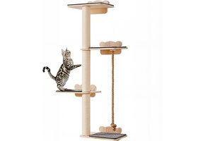 Kattenwandmeubelset Naturel 62% Korting | 4 Niveaus