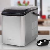Clatronic IJsblokjesmachine ijsblokjes na 10 minuten zelfreinigend voor grote en kleine blokjes 12 kg/24 uur kleine ijsmaker van 1 5 liter watertank ijsblokjesmaker EWB 3785 zilver