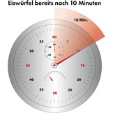 Clatronic IJsblokjesmachine ijsblokjes na 10 minuten zelfreinigend voor grote en kleine blokjes 12 kg/24 uur kleine ijsmaker van 1 5 liter watertank ijsblokjesmaker EWB 3785 zilver
