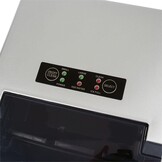 Clatronic IJsblokjesmachine ijsblokjes na 10 minuten zelfreinigend voor grote en kleine blokjes 12 kg/24 uur kleine ijsmaker van 1 5 liter watertank ijsblokjesmaker EWB 3785 zilver