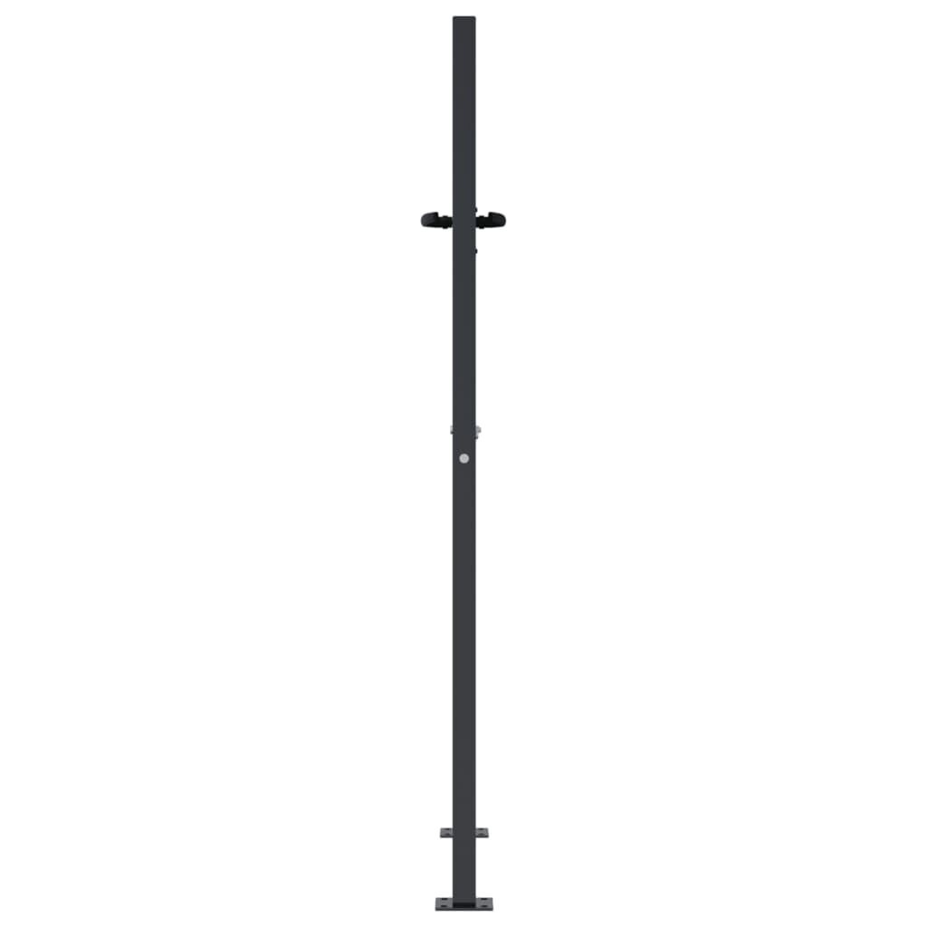 vidaXL Poort 105x155 cm met boomontwerp staal antracietkleurig