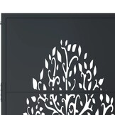 vidaXL Poort 105x155 cm met boomontwerp staal antracietkleurig