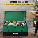 VEVOR Buitenopbergbox 1013 Liter - 147 x 86 x 108 cm - Groen en Zwart - Weerbestendig