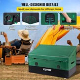 VEVOR Buitenopbergbox 1013 Liter - 147 x 86 x 108 cm - Groen en Zwart - Weerbestendig