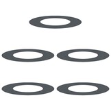 Platte Boomringen Set (5 stuks) - Antraciet Staal - 76% Korting