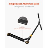 VEVOR Stuntstep voor kinderen van 11 tot 13 jaar, trucstep, 100 mm PU-wielen voor beginners en gevorderden, licht aluminium platform, ABEC-9-kogellagers