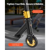 VEVOR Stuntstep voor kinderen van 11 tot 13 jaar, trucstep, 100 mm PU-wielen voor beginners en gevorderden, licht aluminium platform, ABEC-9-kogellagers