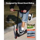 VEVOR Stuntstep, Pro Complete Trick Scooters voor kinderen van 11-13 jaar, tieners, volwassenen, jongens en meisjes, freestyle Street Rider voor gevorderden en beginners, dubbellaags lichtgewicht