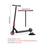 VEVOR Stuntstep, Pro Complete Trick Scooters voor kinderen van 11-13 jaar, tieners, volwassenen, jongens en meisjes, freestyle Street Rider voor gevorderden en beginners, dubbellaags lichtgewicht