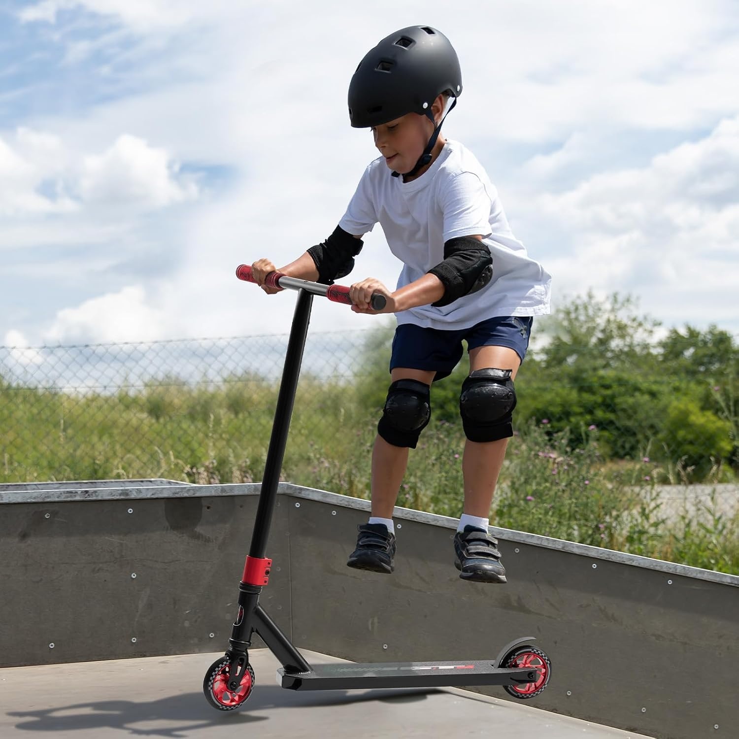 VEVOR Stuntstep, Pro Complete Trick Scooters voor kinderen van 11-13 jaar, tieners, volwassenen, jongens en meisjes, freestyle Street Rider voor gevorderden en beginners, dubbellaags lichtgewicht