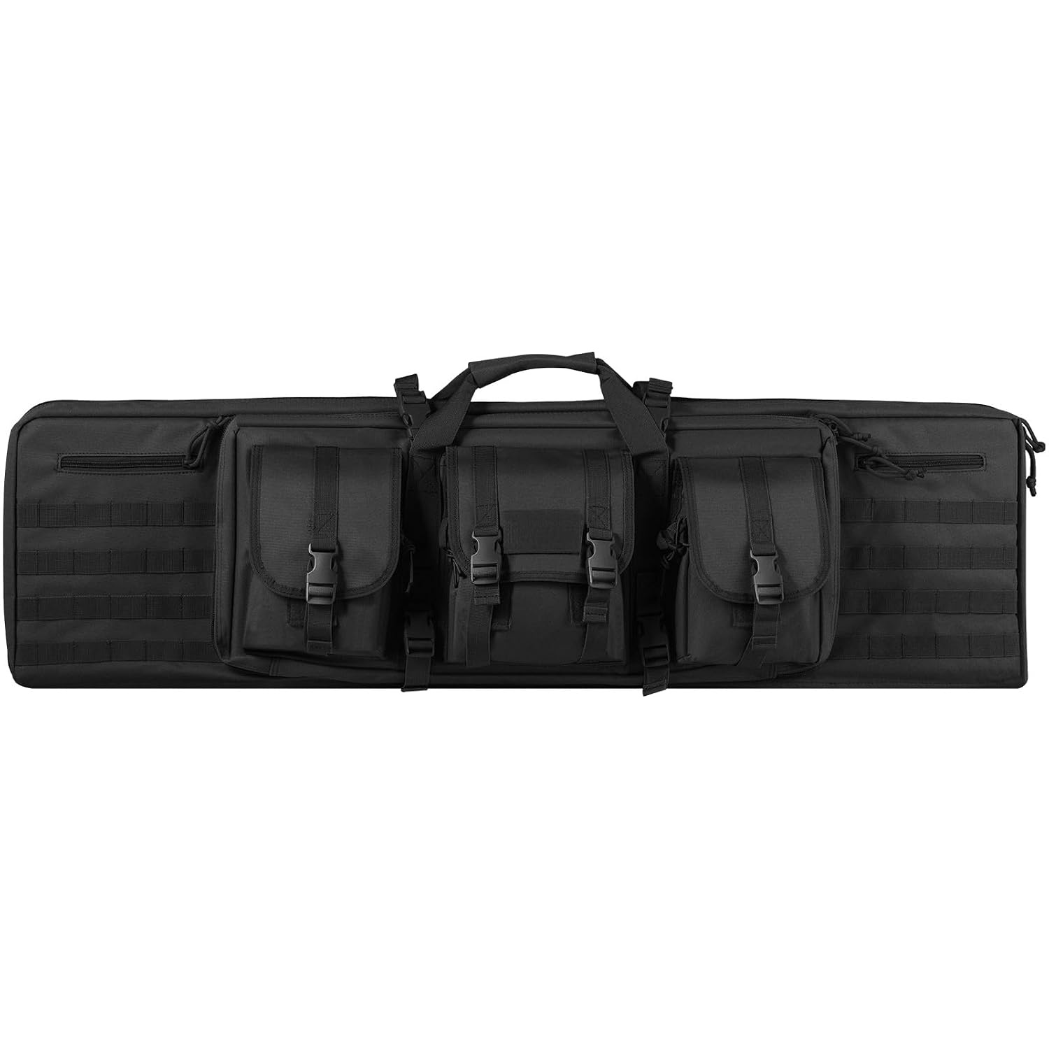 VEVOR Rifle Bag 1 Piece Gun Bag 1016 mm Portable Long Gun Case 2 Rifles & 2 Pistols Hunting Gun Bag Black Gun Bag Waterproof Rifle Case Weapon Bag Including Molle System