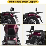 PSLER Sissybar, Rugleuning voor Rebel 1100, Afneembare Sissybar, Rugleuning voor Passagier Motorfiets met Bagagerek, voor Rebel CMX1100, Rebel 1100, DCT, ABS, 2021, 2022, 2023, 2024