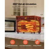 VEVOR Food Dehydrator, 6 Stainless Steel Trays Electric Food Dryer 400W, Adjustable Temperature, 24H Timer, Freeze Dryer for Meat, Fruit, Vegetable, Dog Treats
