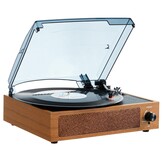 VEVOR Vinylplatenspeler, 3 snelheden, geïntegreerde stereo-luidsprekers 3 W, riemaandrijving, magneetcartridge, ondersteuning 33/45/78 omwentelingen aan RCA-uitgang, voor 18/25/30 cm vinylplaten