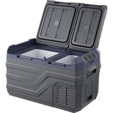 VEVOR NLS35, 12 Volt Auto Koelkast Koelkast, 25 liter (26.4qt) Dual Zone Draagbare Vriezer, -4 °F -46 °F Verstelbaar bereik, 12/24V DC en 100-240V AC Compressor Koeler voor Buiten, Camping, RV, Grijs