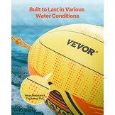 VEVOR Booster Ball voor Funbanden - Geel - 101 x 65 x 65 cm - Inclusief Treklijn