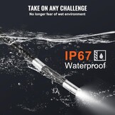 VEVOR Industriële endoscoop, digitale boroscoop-inspectiecamera, endoscoopcamera, 1080p HD, met waterdichte camera, 6,4 mm, IP67 kanaalcamera met 5 inch scherm, 0-180 graden bidirectionele 4500