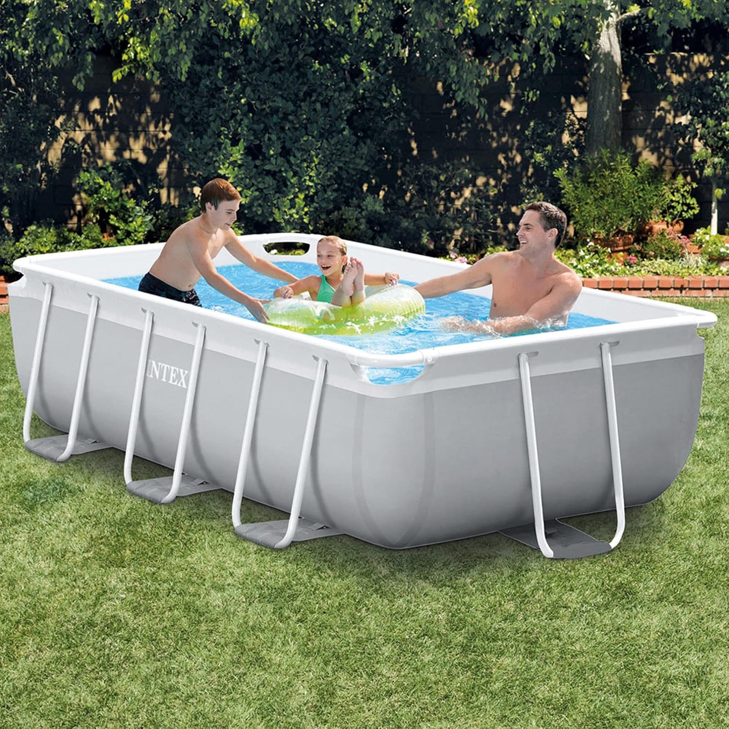 Intex 26784NP 3M X 1.75M X 0.8M Prism Frame Rectangular Pool Set - Maat 300x175x80cm