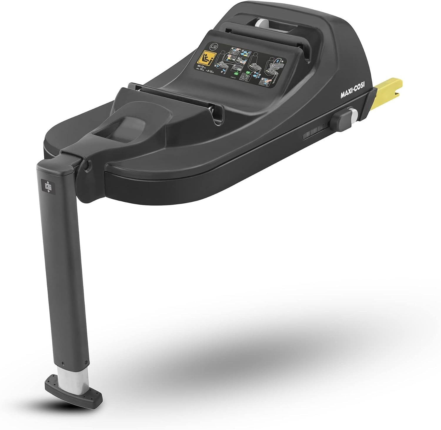 Maxi-Cosi CabrioFix i-Size Autostoel-base, 40-75 cm, 0-12 kg, ISOFIX Base, Installatie Feedback, Click & Go, Compatibel met de Maxi-Cosi CabrioFix i-Size Baby Autostoel, zwart