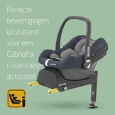 Maxi-Cosi CabrioFix i-Size Autostoel-base, 40-75 cm, 0-12 kg, ISOFIX Base, Installatie Feedback, Click & Go, Compatibel met de Maxi-Cosi CabrioFix i-Size Baby Autostoel, zwart