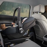 Maxi-Cosi CabrioFix i-Size Autostoel-base, 40-75 cm, 0-12 kg, ISOFIX Base, Installatie Feedback, Click & Go, Compatibel met de Maxi-Cosi CabrioFix i-Size Baby Autostoel, zwart