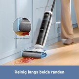 Dreame MOVA K20 Natte en droge stofzuiger, lichtgewicht stofzuiger van 4 kg, automatische reiniging van borstel, looptijd van 30 minuten, reiniging met dubbele rand