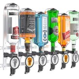Barbarian 6-Fles Professionele Drankdispenser voor thuisbar - Zwart