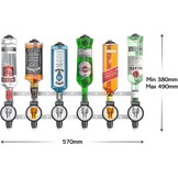 Barbarian 6-Fles Professionele Drankdispenser voor thuisbar - Zwart