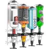 Barbarian 6-Fles Professionele Drankdispenser voor thuisbar - Zwart