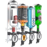 Barbarian 6-Fles Professionele Drankdispenser voor thuisbar - Zwart