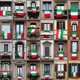 Dreamark Italiaanse Vlag - 90 x 150 cm - Groen, Wit en Rood - Set van 2
