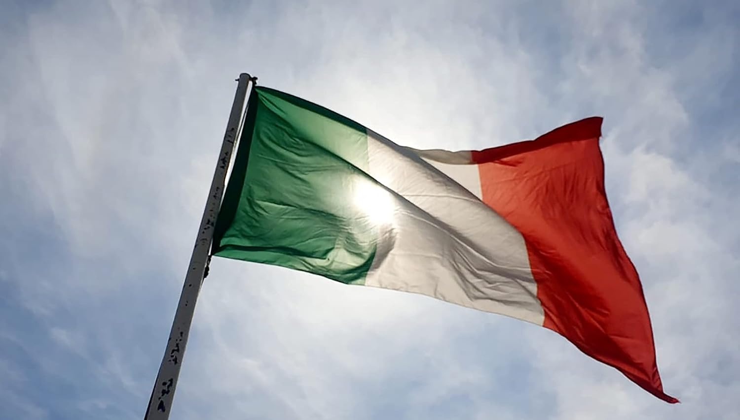 Dreamark Italiaanse Vlag - 90 x 150 cm - Groen, Wit en Rood - Set van 2