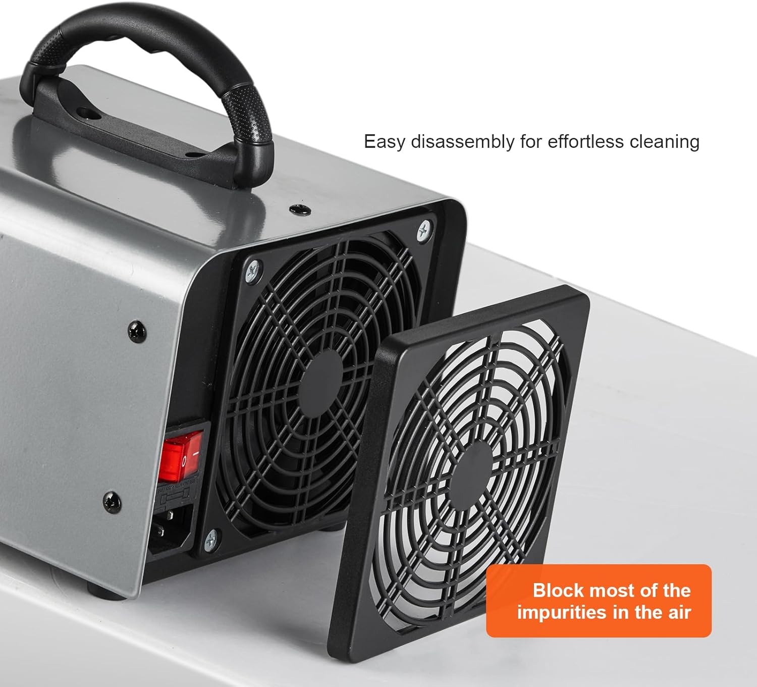 VEVOR Ozon Generator - Luchtzuiveraar - 36.000 mg/u - Grijs - 17,5 x 19,7 x 16 cm