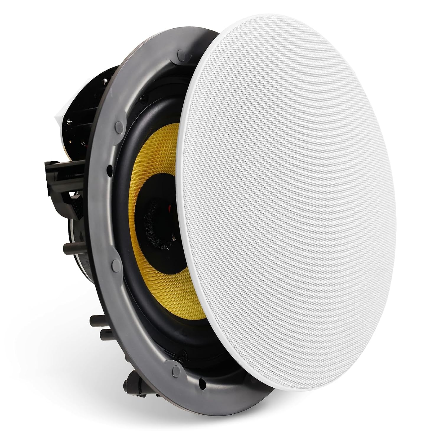VEVOR 20 cm plafondluidspreker, 200 W, plafond- en wandinbouwluidsprekersysteem met 8 Ω impedantie 89 dB gevoeligheid, voor keuken, woonkamer, slaapkamer of overdekte veranda's