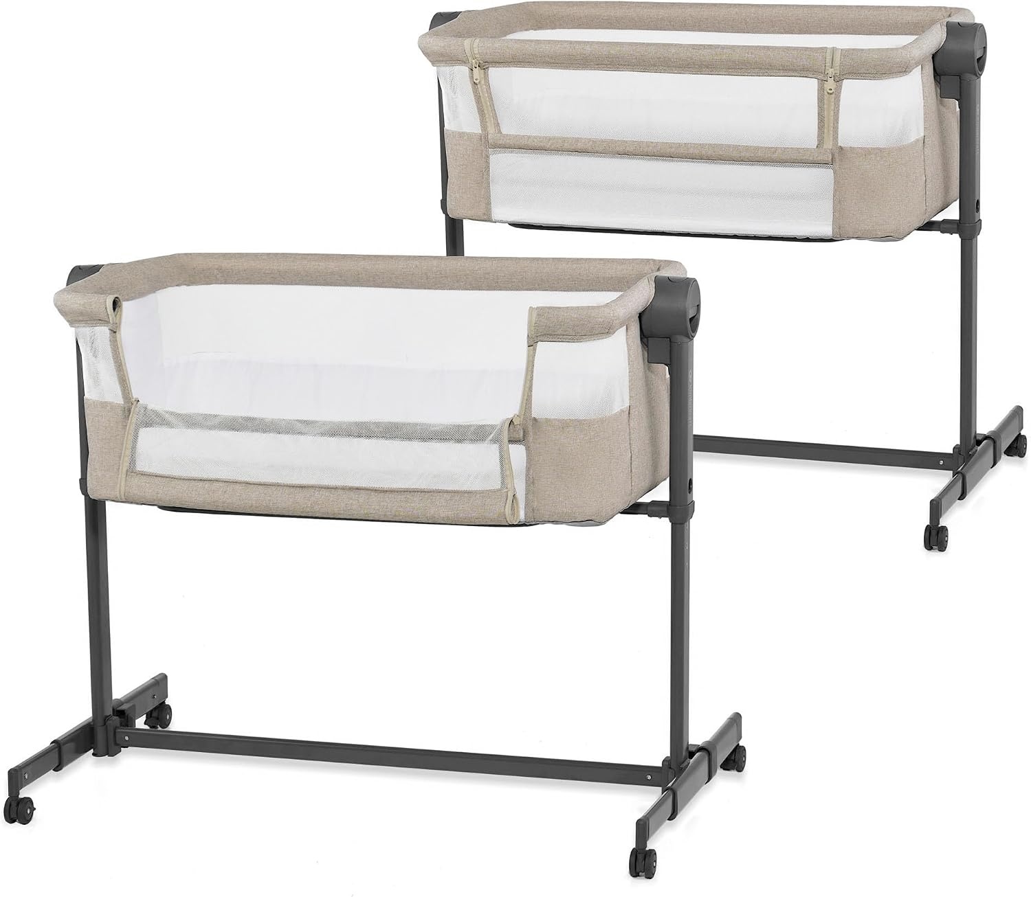 Kinderkraft NESTEE UP 2 Co-Sleeper en Wieg - 98 x 51 cm - Beige