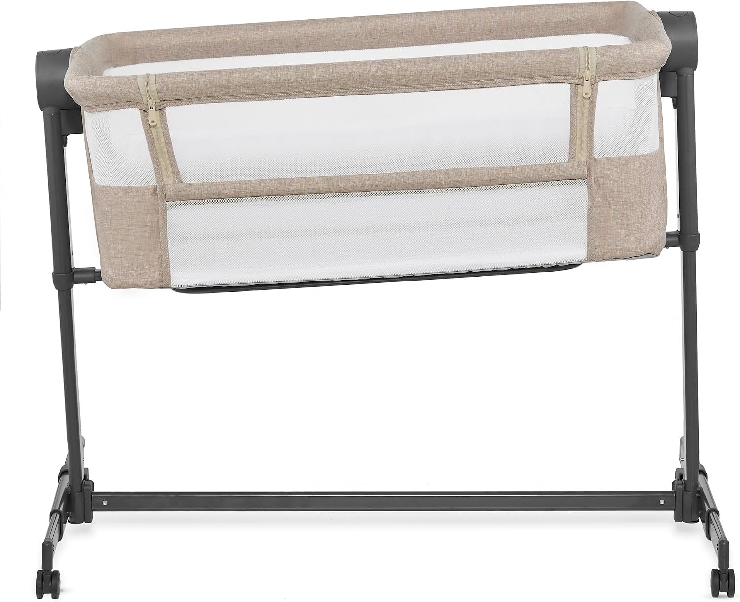 Kinderkraft NESTEE UP 2 Co-Sleeper en Wieg - 98 x 51 cm - Beige